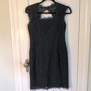 Adrianna Papell Black Lace Dress (size 6)